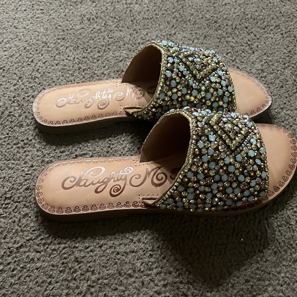 Naughty Monkey gem sandals size 8 - Picture 2 of 4
